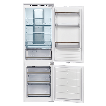 Холодильник-морозильник встраиваемый Maunfeld MBF177NFWHGR Inverter