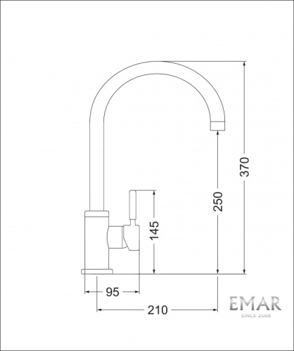 Смеситель Emar  ECB - 3004 PVD Coppery