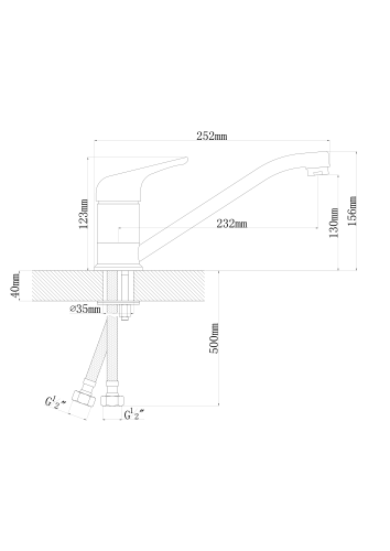 Смеситель Dr. Gans НОТА Графит