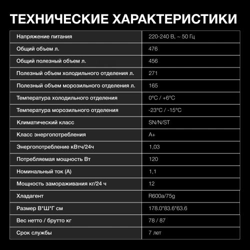 Холодильник Hyundai CS4502F нержавеющая сталь