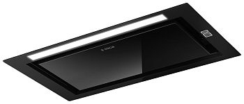 Встраиваемая вытяжка Elica HIDDEN 2.0 BLGL/A/90, цвет корпуса черный, цвет окантовки/панели черный