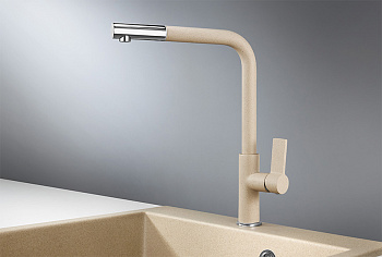 Смеситель для кухни Granula GR-2501, песок