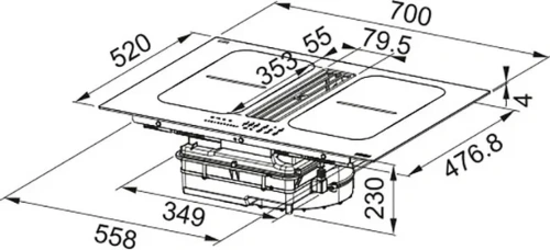 Встраиваемые индукционные панели Franke FSM 7081R HI