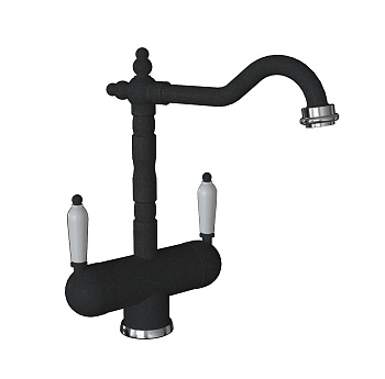 Кухонный смеситель Florentina Ария Черный