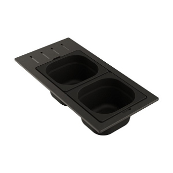 Контейнер Omoikiri DC-02-2-GB нерж.сталь/графит