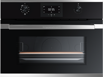 Компактный духовой шкаф с пиролизом Kuppersbusch CBP 6332.0 S3 Silver Chrome