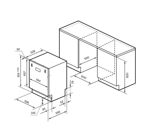 Встраиваемая посудомоечная машина LEX PM 6063 A