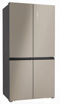 Холодильник LEX LCD505 Brown satin Cross Door