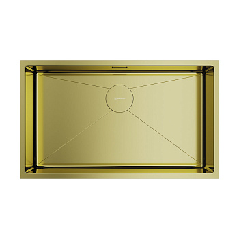 Мойка Omoikiri Taki 74-U/IF-LG нерж. сталь/светлое золото