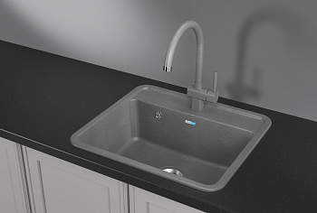 Кухонная мойка Granula Стандарт кварц ST-5601, графит