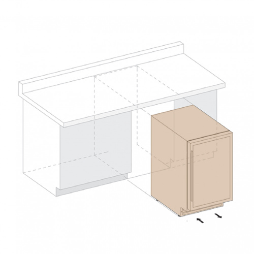 Винный шкаф встраиваемый Dunavox DAUF-46.138SS