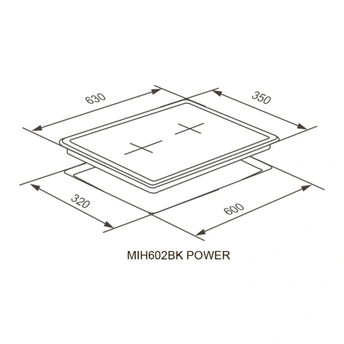 Индукционная варочная панель MEFERI MIH602BK POWER