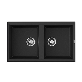 Мойка Omoikiri Tedori 86-2-BL Tetogranit/черный