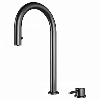 Смеситель для кухни Paulmark ESTETICA, вороненая сталь, Es218006-GM-Starke