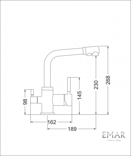 Смеситель Emar  3003N.12 Оникс
