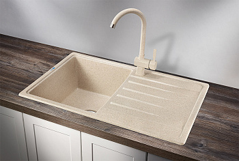 Кухонная мойка Granula Стандарт кварц ST-7602, классик