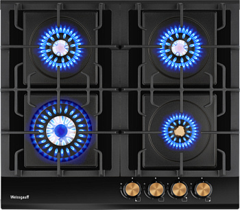 Газовая панель Weissgauff HGG 6445 BL Volcano Burner