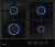 Газовая панель Weissgauff HG 640 BFh