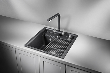 Кухонная мойка Granula Kitchen Space KS-5002, чёрный