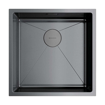 Мойка Omoikiri Taki 44-U/IF-GM нерж. сталь/вороненая сталь