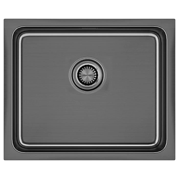Мойка Paulmark VISTA 54, PM305444-GM, вороненая сталь