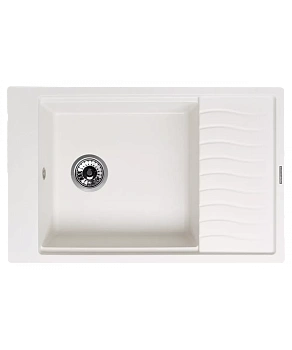 Кухонная мойка Kuppersberg MILA 1B1D WHITE ALABASTER
