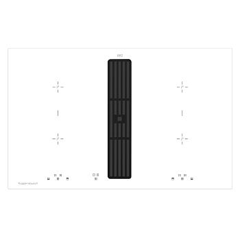 Индукционная варочная панель с вытяжкой Kuppersbusch KMI 8500.0 WR Black Velvet