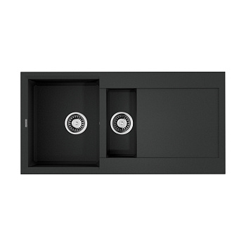 Мойка Omoikiri Sakaime 100-2-BL Tetogranit/черный