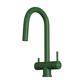 Смеситель Omoikiri Akita-S-RG латунь/royal green