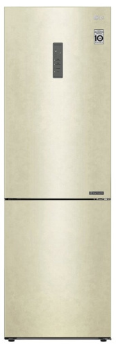 Холодильник LG DoorCooling+ GA-B459CEWL, бежевый