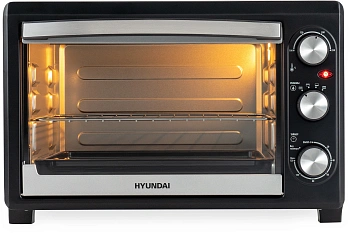 Мини-печь Hyundai MIO-HY073 серебристый/черный