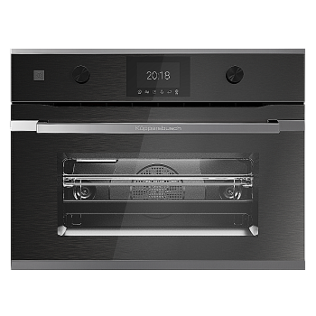 Компактный духовой шкаф с микроволнами Kuppersbusch CBM 6350.0 GPH 3 Silver Chrome