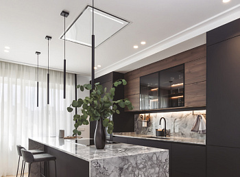 Вытяжка Pando E-217/110X70 CR.BL.1130 ECO ADS Quick Fix