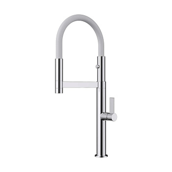 Смеситель Omoikiri Osaka-C-WH латунь/хром/белый