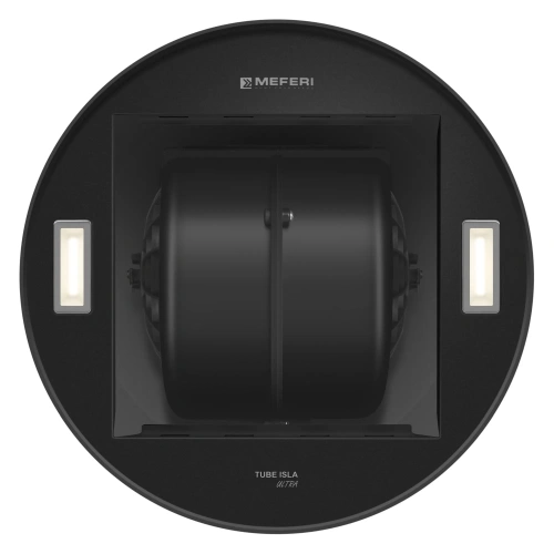 Цилиндрическая островная вытяжка MEFERI TUBE35BK ISLA ULTRA