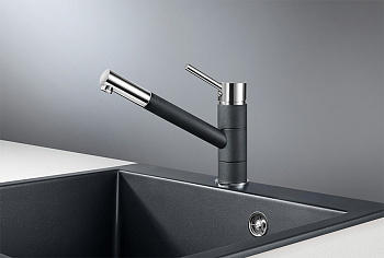 Смеситель для кухни Granula GR-0010, шварц