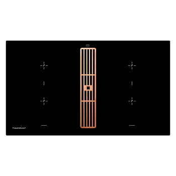 Индукционная варочная панель с вытяжкой Kuppersbusch KMI 9850.0 SR Copper