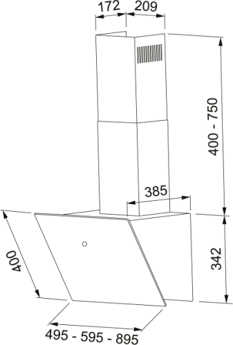 Вытяжка Franke FVT 605 BK