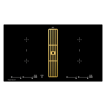 Индукционная варочная панель с вытяжкой Kuppersbusch KMI 9800.0 SR Gold