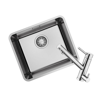 Комплект Omoikiri Omi 43-U/I-IN Ultra Mini + Смеситель Tonami-BN