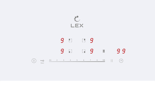 Варочная панель индукционная Lex EVI 641B WH