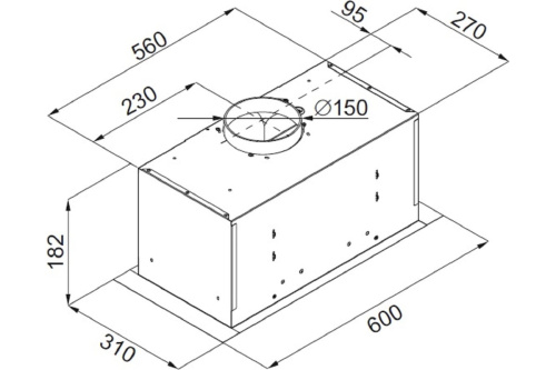 Вытяжка Monsher INGA 60 W