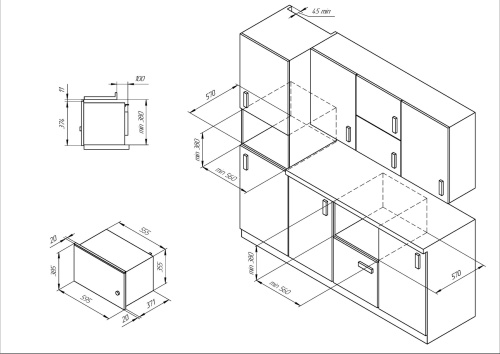 Встраиваемая микроволновая печь Kuppersberg HMW 650 BL