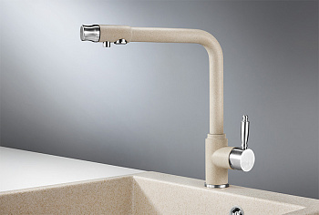 Смеситель для кухни Granula GR-2301, пирит