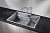Кухонная мойка Granula Kitchen Space KS-7302, алюминиум