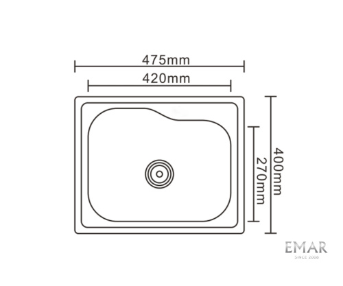 Мойка Emar Steel 4740
