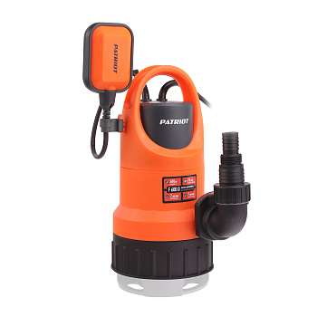 Насос дренажный PATRIOT F 600 D; для чистой и грязной воды; 600 Вт
