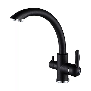 Смеситель для кухни Paulmark ESSEN, черный, Es213001-BLM