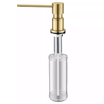 Дозатор для жидкого мыла Paulmark KRAFT, D003-LG, светлое золото