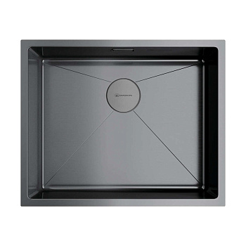 Мойка Omoikiri Taki 54-U/IF-GM нерж. сталь/вороненая сталь